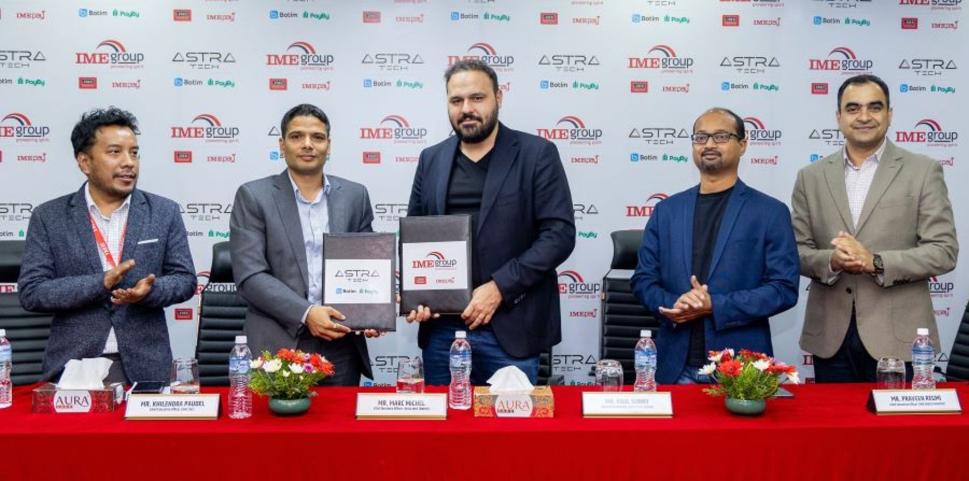 आइएमई र अस्ट्र टेकको बोटिम टेक्नोलोजी बीच डिजिटल रेमिटेन्स सेवा प्रवर्द्धन गर्ने समझदारी